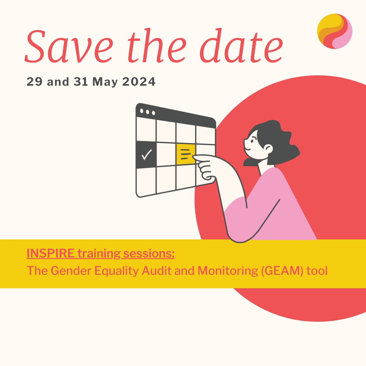 Save the date: 29 and 31 May 2024, INSPIRE training sessions
