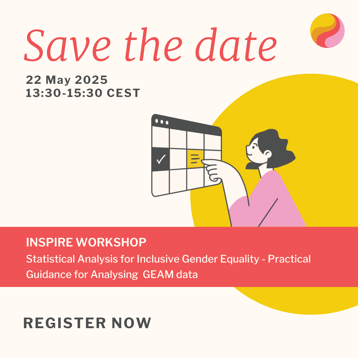 Save the date: INSPIRE workshop (22 May) - visual